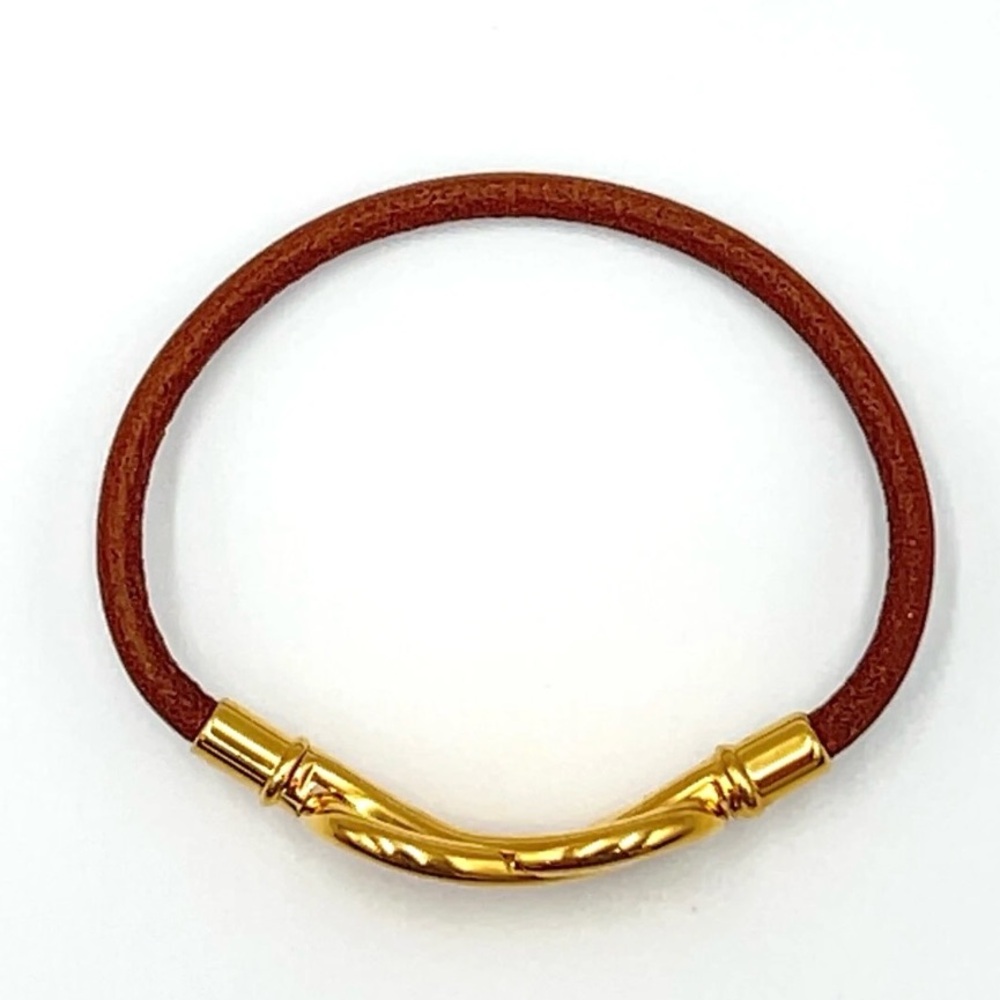 Hermes Atame GD Leather Bracelet W/Box - Picture 5 of 9